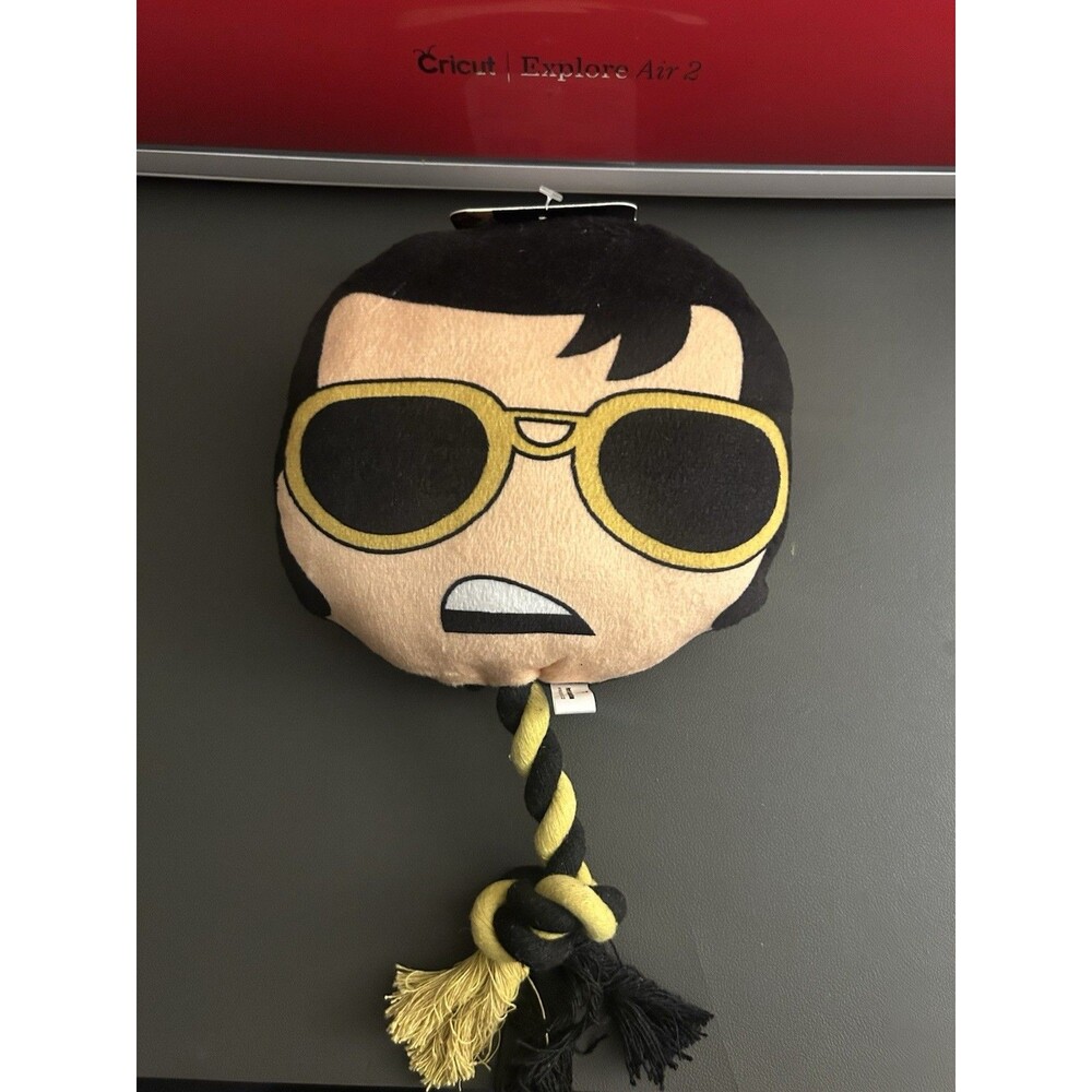 Perri’s Dog Toy ELVIS Squeaky Dog Toy Rope NWT